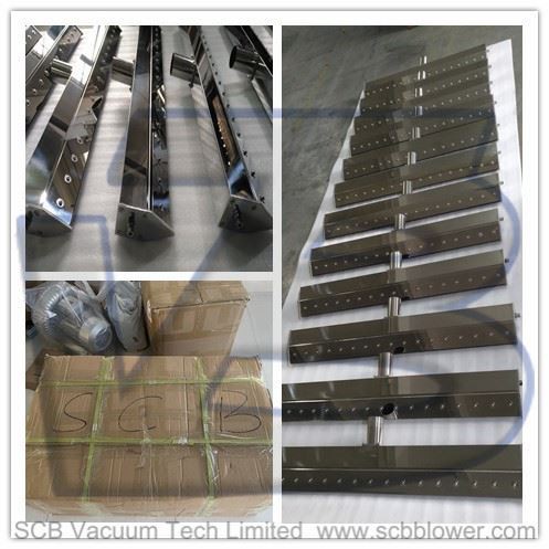 12pcs Customized SS304 air knives In Fruit Vegetable Washing&Drying System 12pcs Customized SS304 air knives In Fruit Vegetable Washing&Drying System