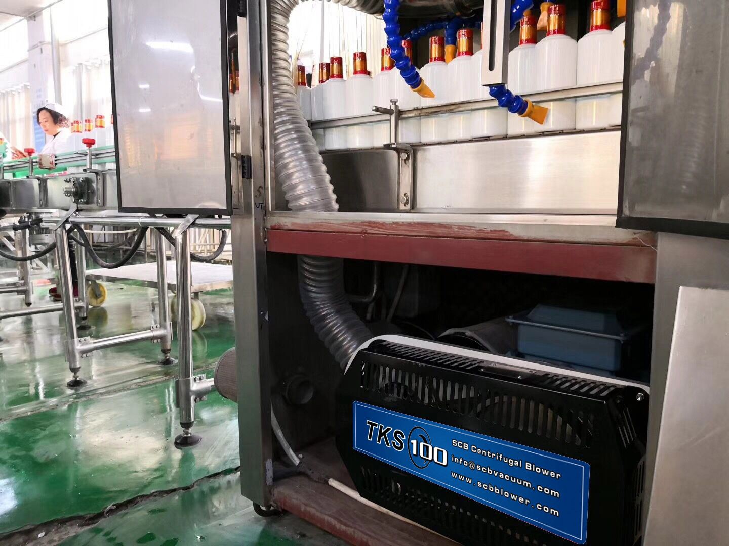 SCB AIR KNIFE SYSTEMS IN LIQUOR FACTORY SCB AIR KNIFE SYSTEMS IN LIQUOR FACTORY