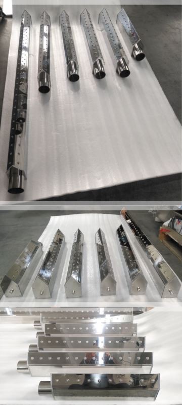 SCB stainless steel air knife with high-speed centrifugal blowers, used in European food and beverage factories for cleaning and drying, labeling, and packaging systems. SCB stainless steel air knife with high-speed centrifugal blowers, used in European food and beverage factories for cleaning and drying, labeling, and packaging systems.