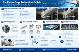 Air Knife Gap Size: How to Set It for Your Application